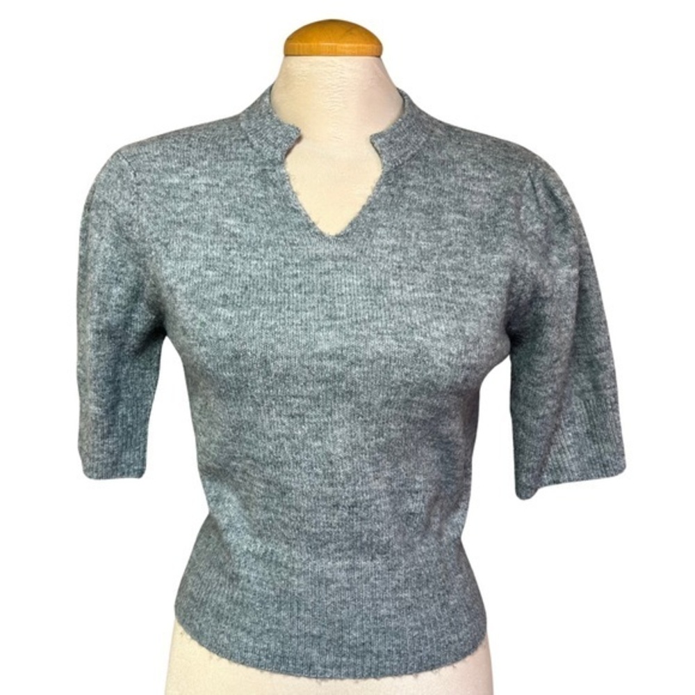 Women's Elbow-Length Puff-Sleeve Buffalo David Bitton Sweater Size Large